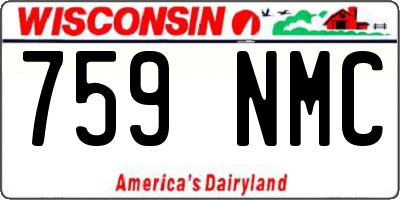 WI license plate 759NMC
