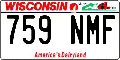 WI license plate 759NMF