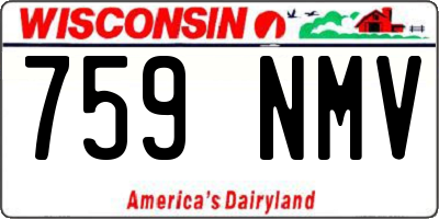 WI license plate 759NMV