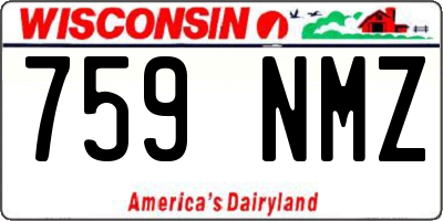 WI license plate 759NMZ