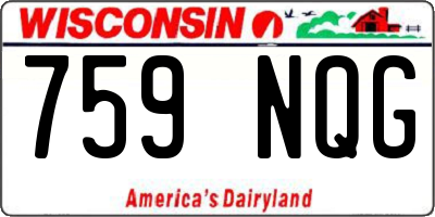 WI license plate 759NQG