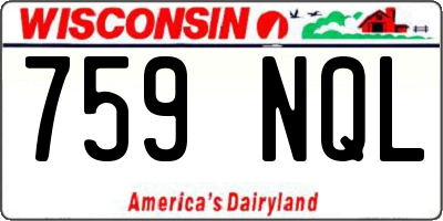 WI license plate 759NQL