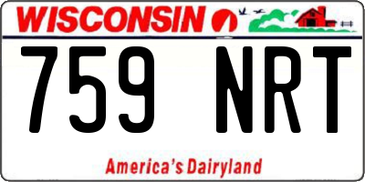 WI license plate 759NRT