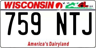 WI license plate 759NTJ
