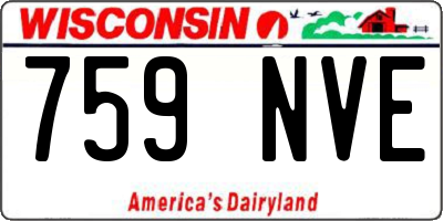 WI license plate 759NVE