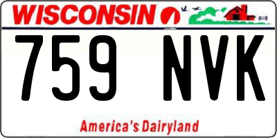 WI license plate 759NVK