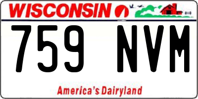 WI license plate 759NVM