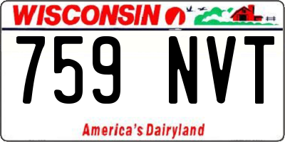 WI license plate 759NVT