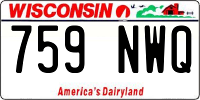 WI license plate 759NWQ