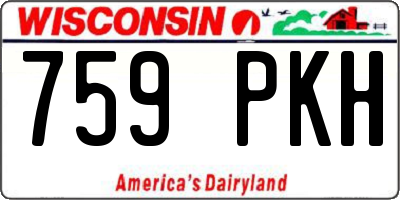 WI license plate 759PKH