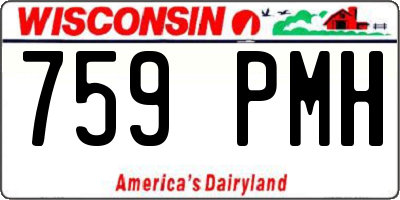 WI license plate 759PMH