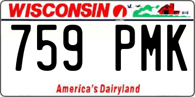 WI license plate 759PMK