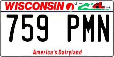 WI license plate 759PMN