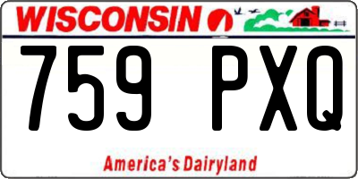 WI license plate 759PXQ