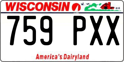 WI license plate 759PXX