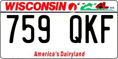 WI license plate 759QKF
