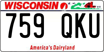 WI license plate 759QKU