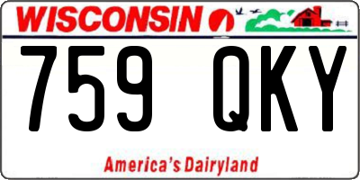 WI license plate 759QKY