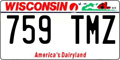 WI license plate 759TMZ