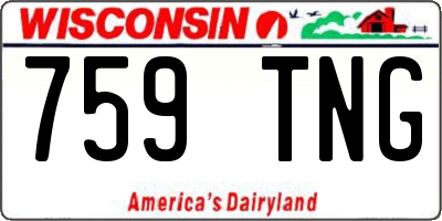 WI license plate 759TNG