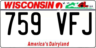 WI license plate 759VFJ