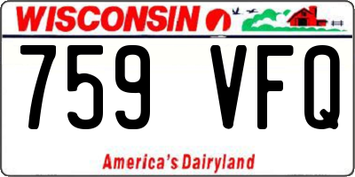 WI license plate 759VFQ