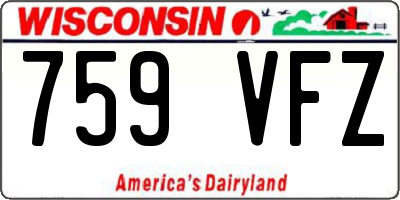 WI license plate 759VFZ