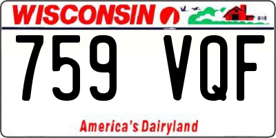 WI license plate 759VQF