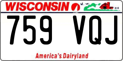 WI license plate 759VQJ
