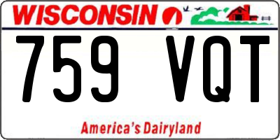 WI license plate 759VQT