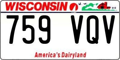 WI license plate 759VQV