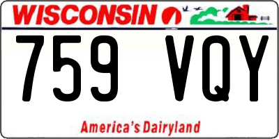 WI license plate 759VQY