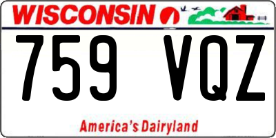 WI license plate 759VQZ
