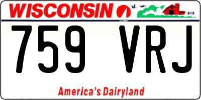 WI license plate 759VRJ