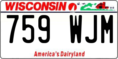 WI license plate 759WJM