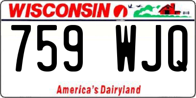 WI license plate 759WJQ