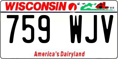 WI license plate 759WJV