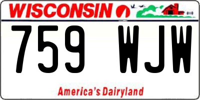 WI license plate 759WJW