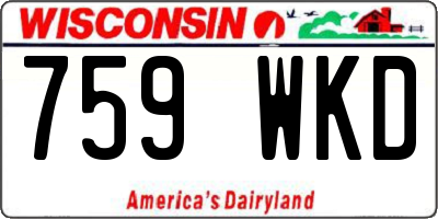 WI license plate 759WKD