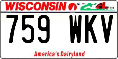 WI license plate 759WKV