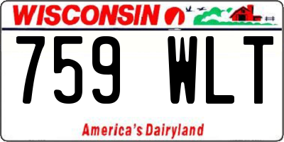 WI license plate 759WLT