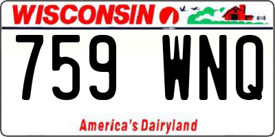 WI license plate 759WNQ