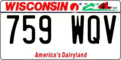 WI license plate 759WQV