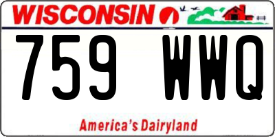 WI license plate 759WWQ