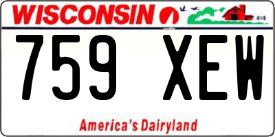WI license plate 759XEW
