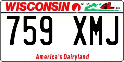 WI license plate 759XMJ