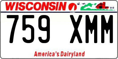 WI license plate 759XMM