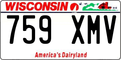 WI license plate 759XMV
