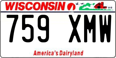 WI license plate 759XMW