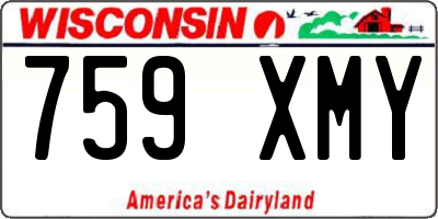 WI license plate 759XMY